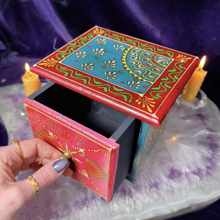 Hand Painted Wooden Box