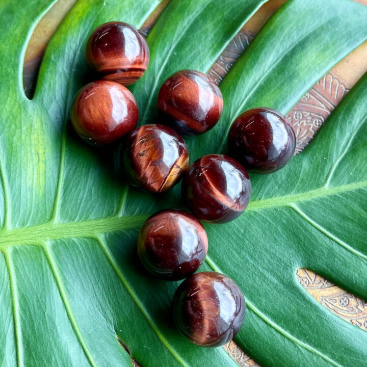 Red Tigers Eye Mini Sphere