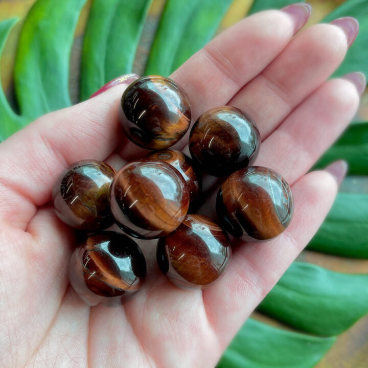 Red Tigers Eye Mini Sphere