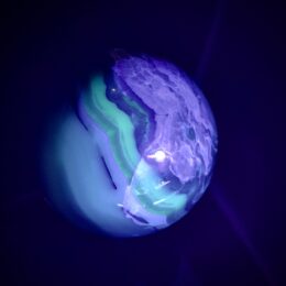 UV Reactive Volcanic Agate Sphere