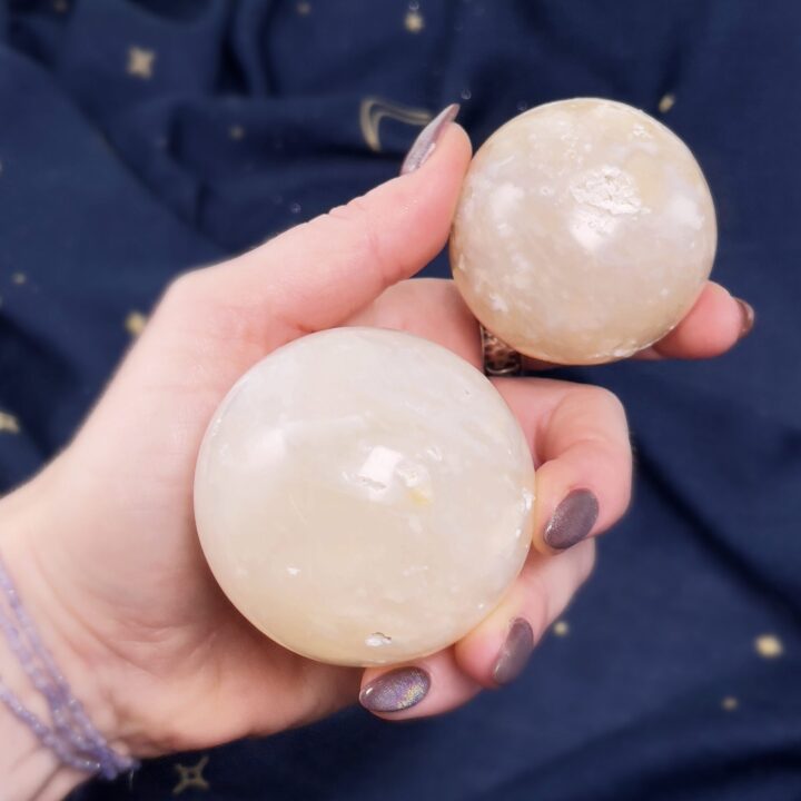 White Light Agate, Chalcedony, and Quartz Sphere