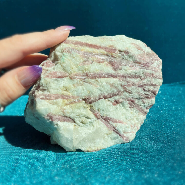 Natural Pink Tourmaline in Matrix