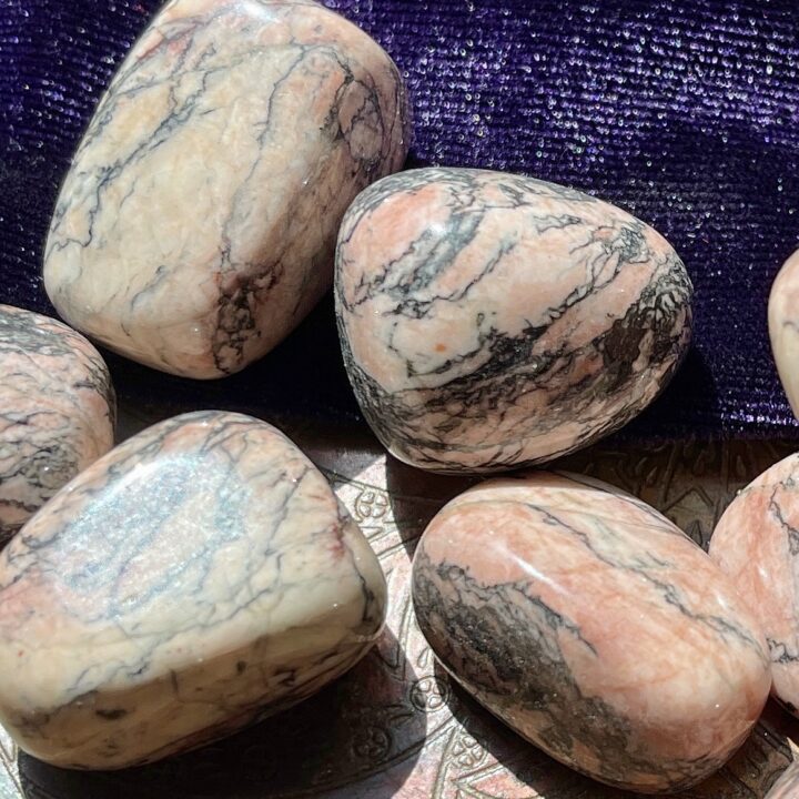 Tumbled Pink Zebra Jasper