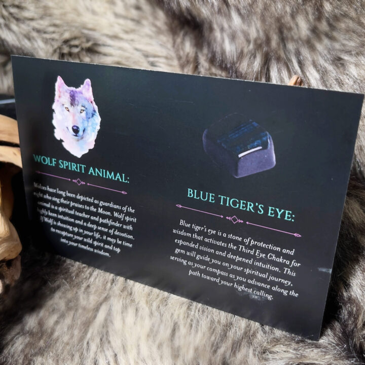 Wolf Spirit Animal Gemstone and Perfume Duo