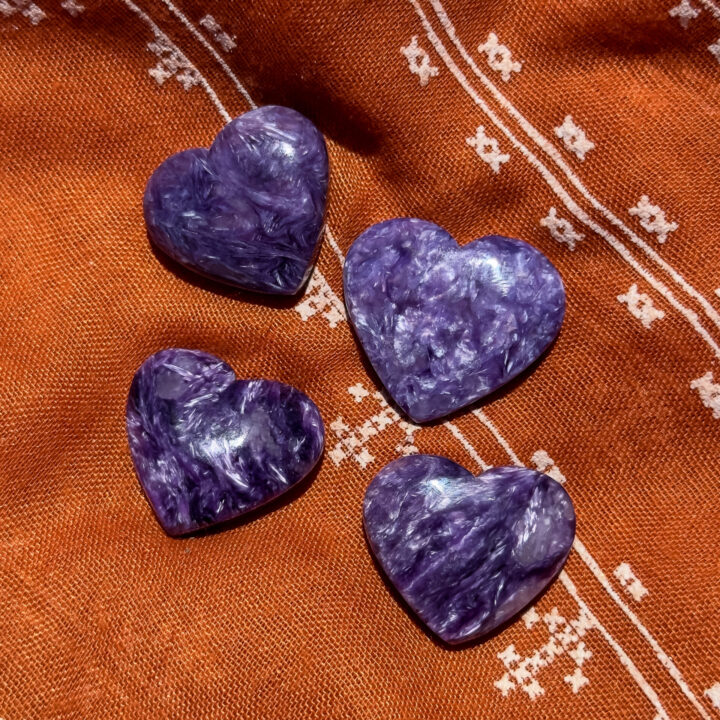 Gemmy Charoite Heart