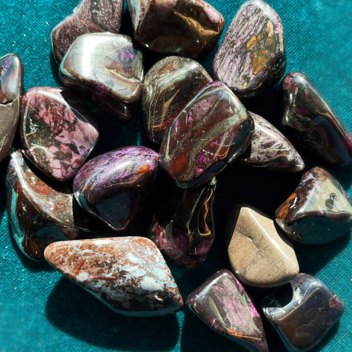 Tumbled Sugilite with Manganese and Richterite