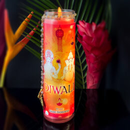 Diwali Intention Candle with Labradorite Lariat
