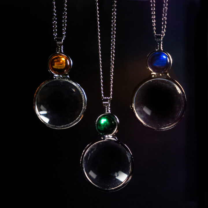 Intuitively Chosen Magnifying Glass & Crystal Ball Necklace