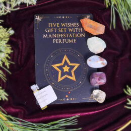 Five Wishes Gemstone Set with Manifestation Perfume Sample