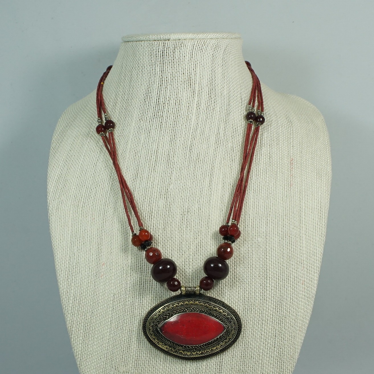 Specimen - Afghan Ruby Statement Necklace - Sage Goddess