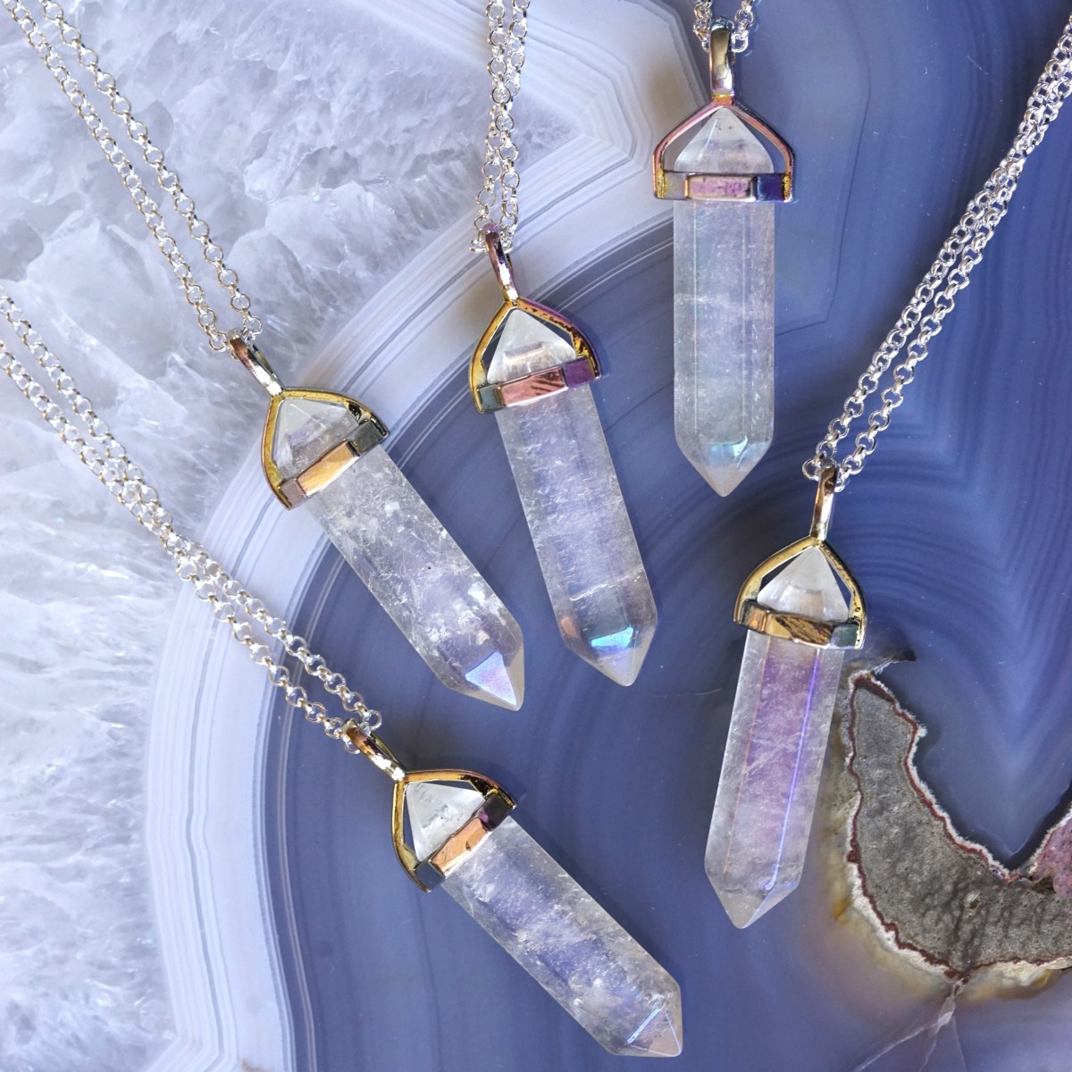 Angel Aura Quartz Pendants to connect your spirit to the Higher Realms