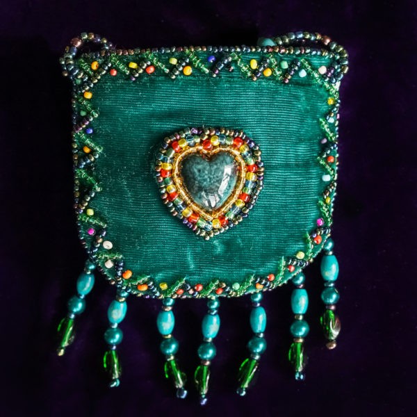 Hand-beaded Velvet Medicine Bags to carry your gems and treasure