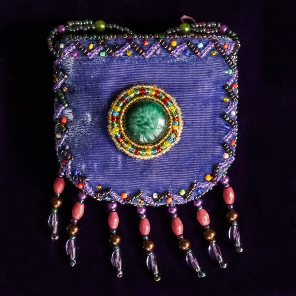 Hand-beaded Velvet Medicine Bags to carry your gems and treasure