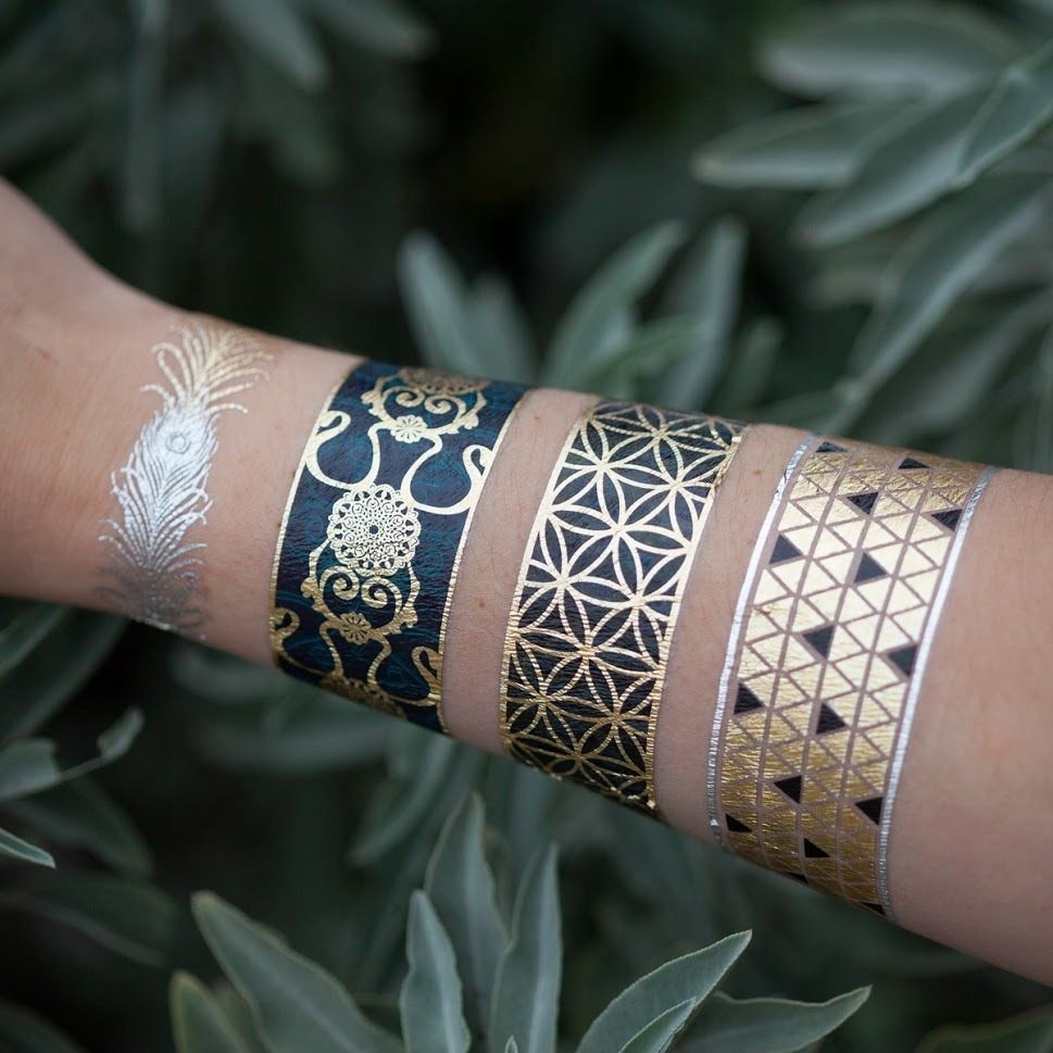 How To Use] Metallic Tattoo Paper (Gold/Silver) - YouTube