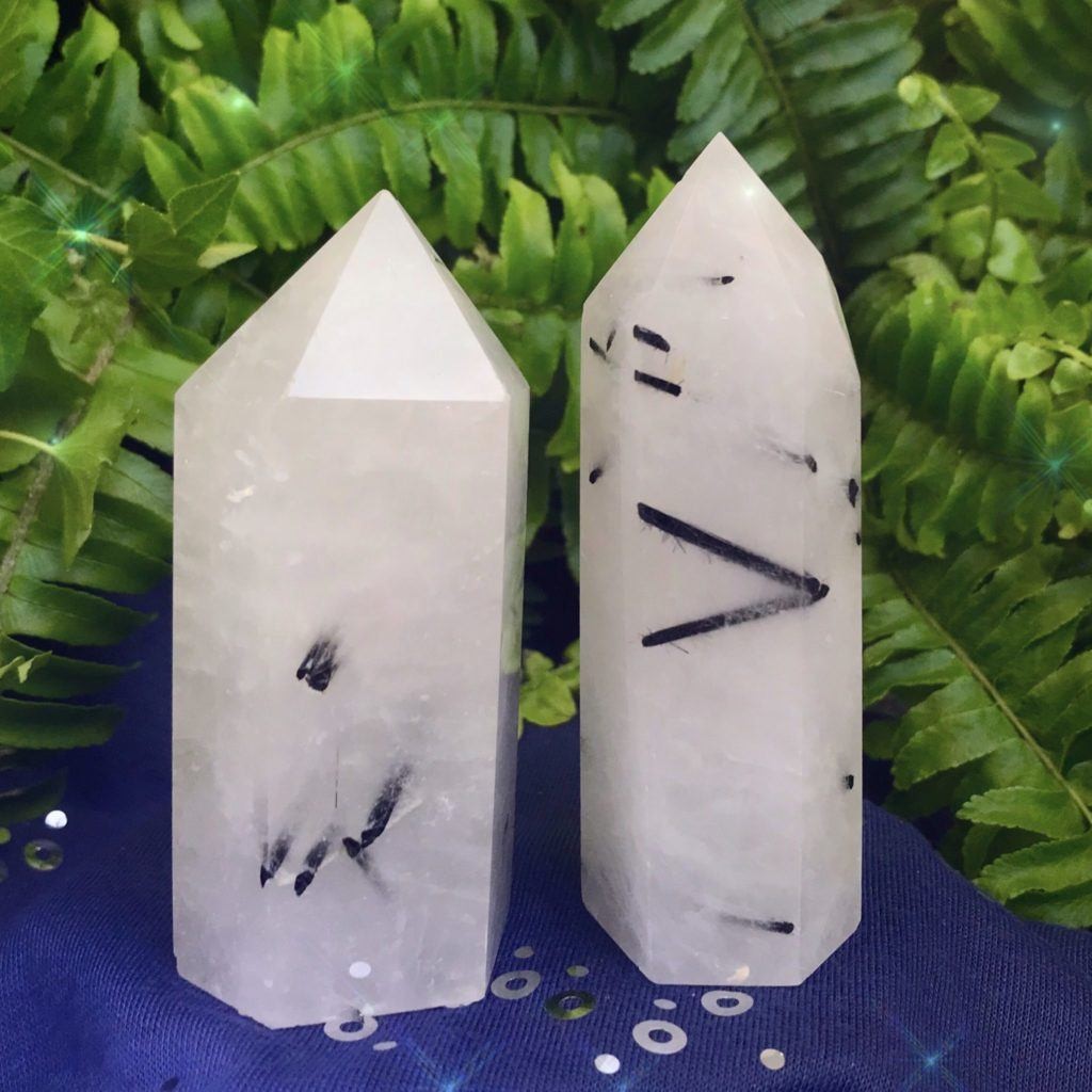 Tourmalinated Quartz Generators for clarity, purity, and psychic protection