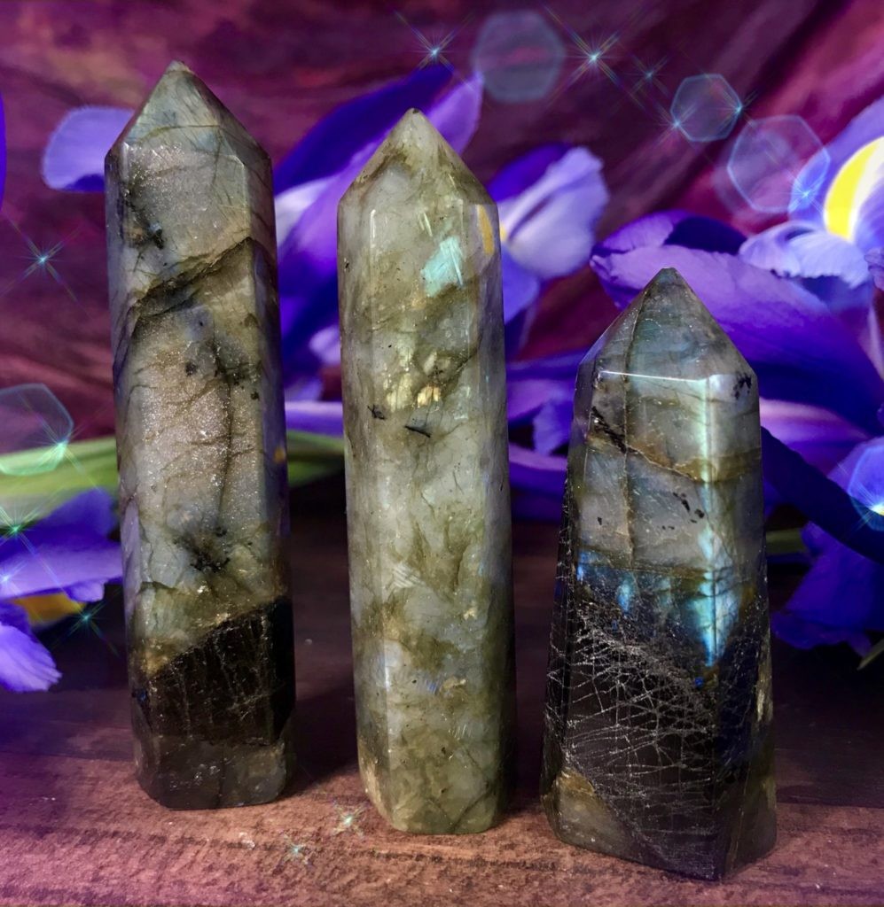 Labradorite Generators Charged at the New Moon for unlimited possibility