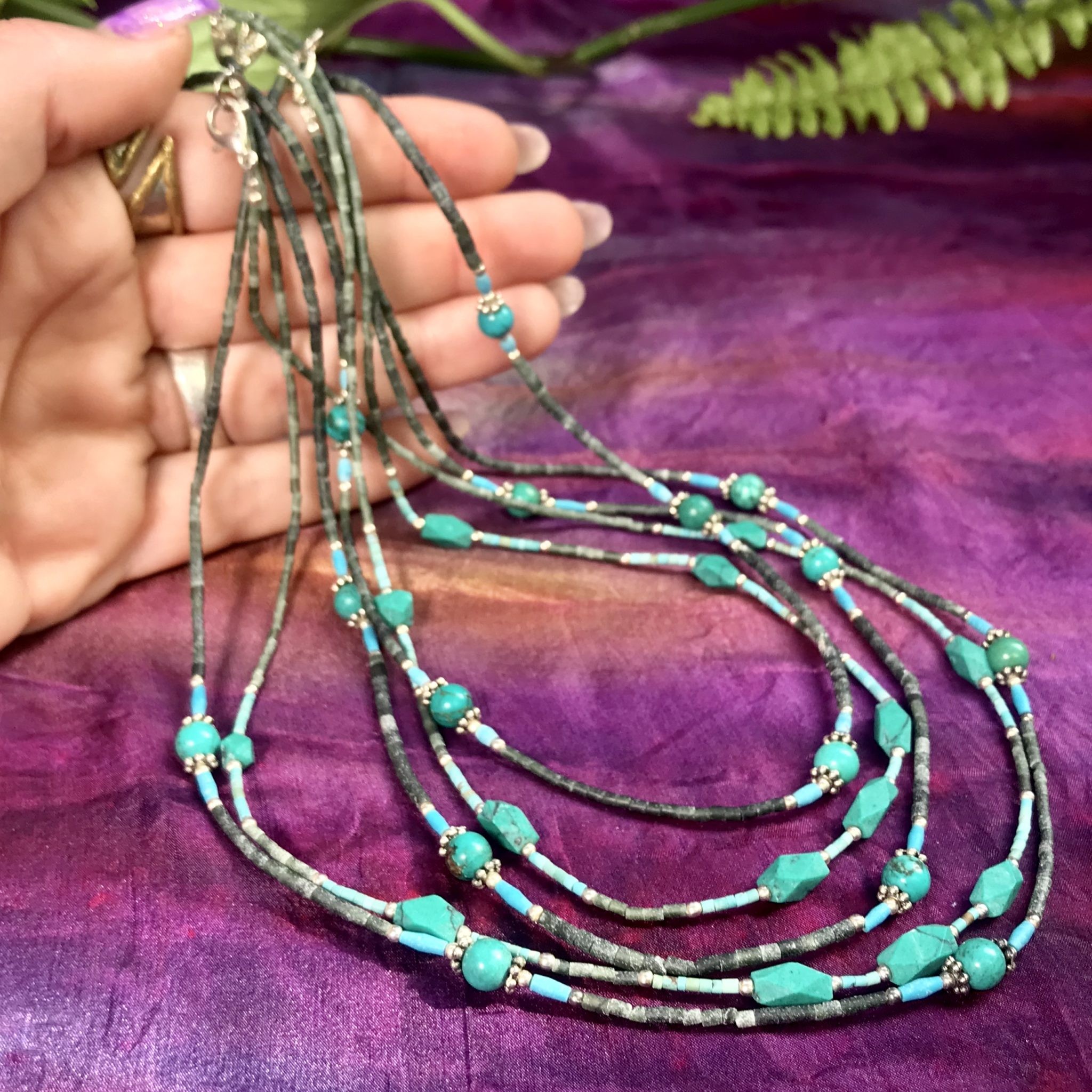 Turquoise necklaces on sale for sale