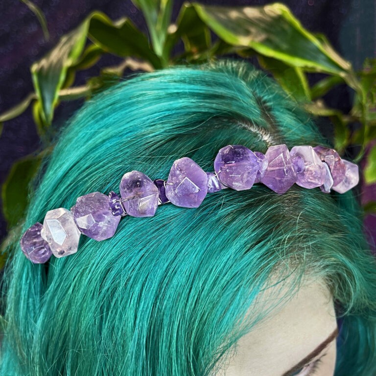 Sage Goddess Divine Goddess Amethyst Crown for spiritual evolution