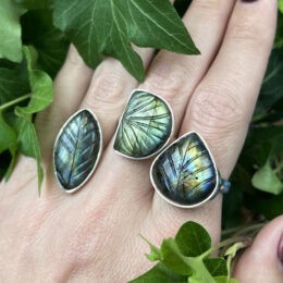 New Beginnings Labradorite Leaf Ring