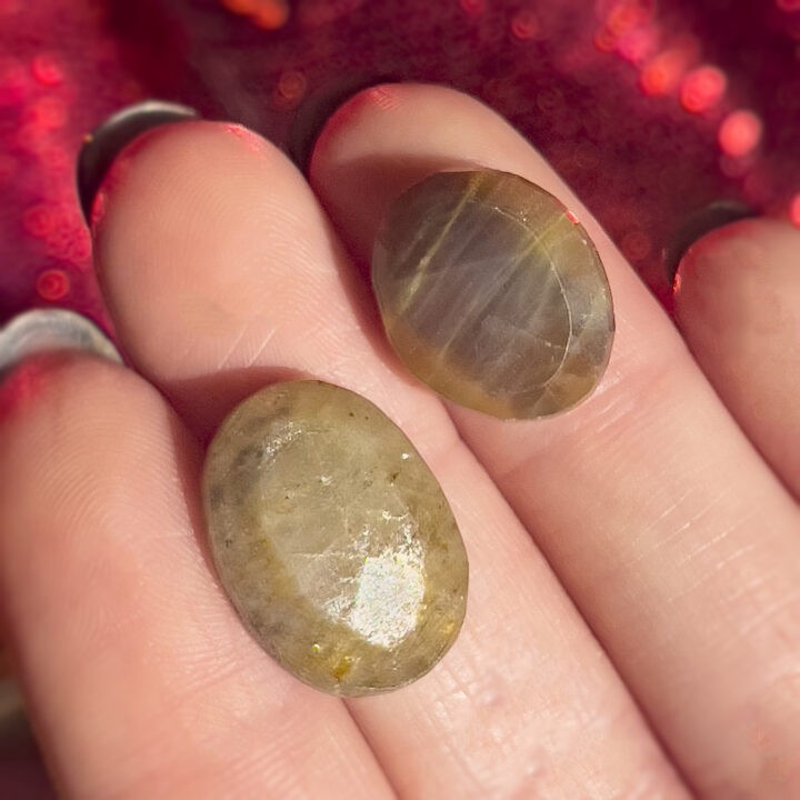 Golden Sapphire Faceted Cabochon