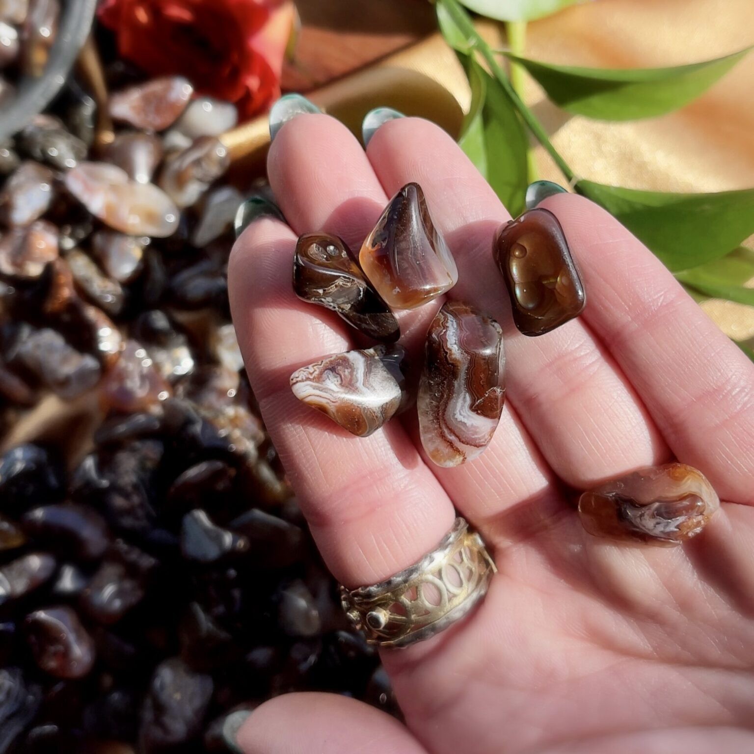 Genuine store fire agate