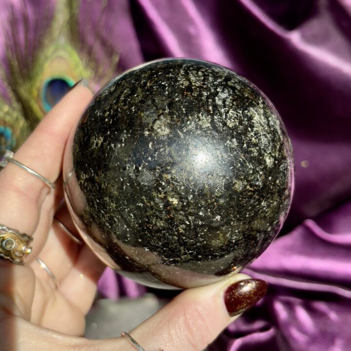 Nuummite Sphere