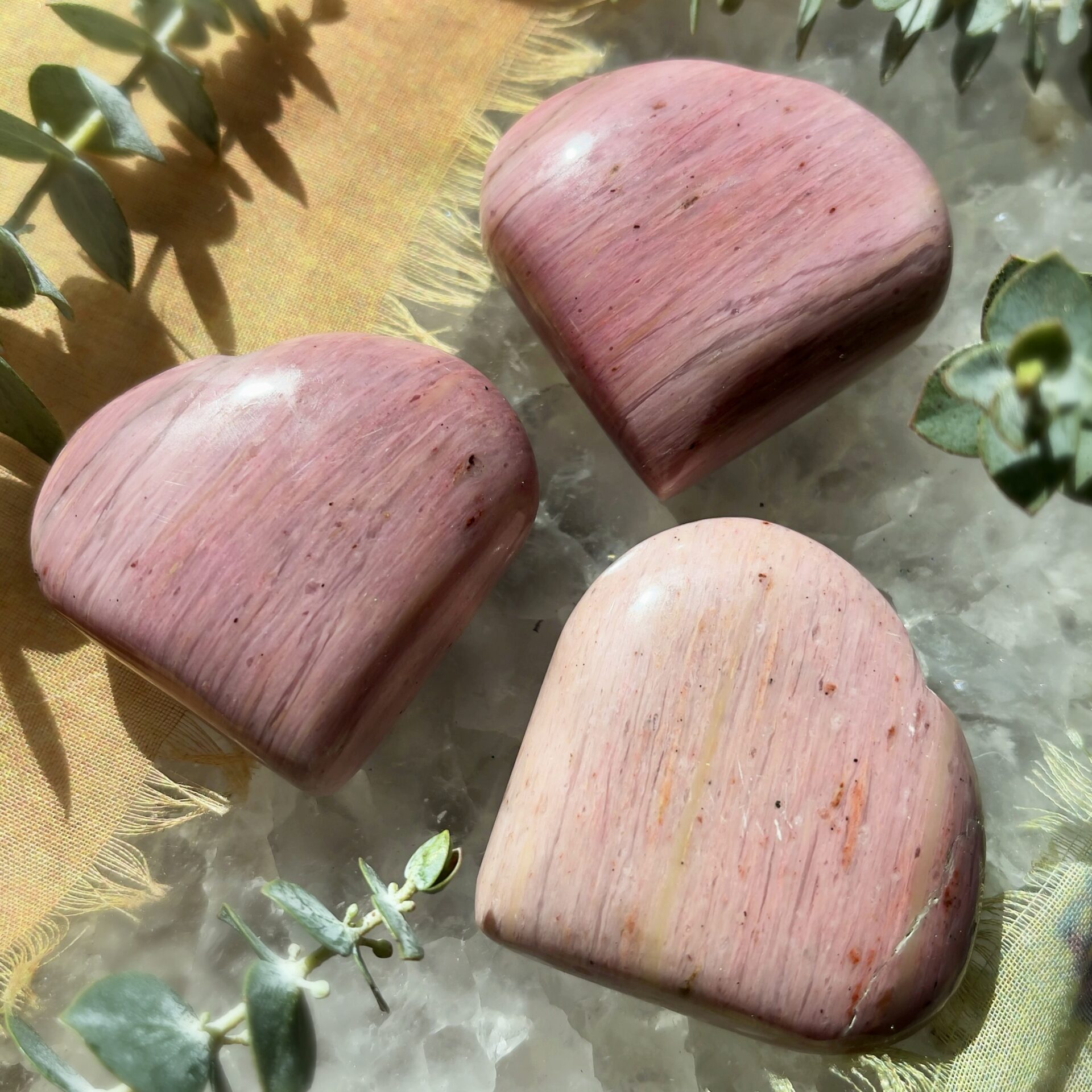 Image of Pink Petrified Wood Heart