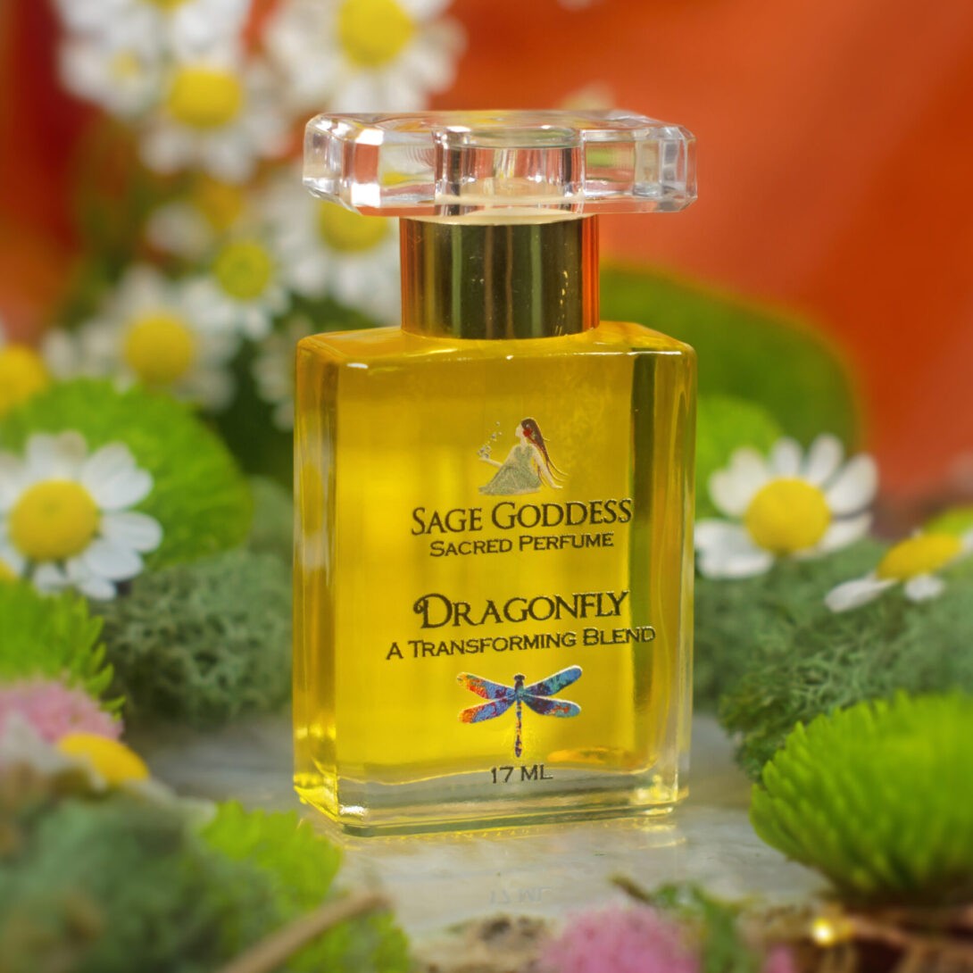 Sage Goddess Dragonfly Perfume for graceful transitions