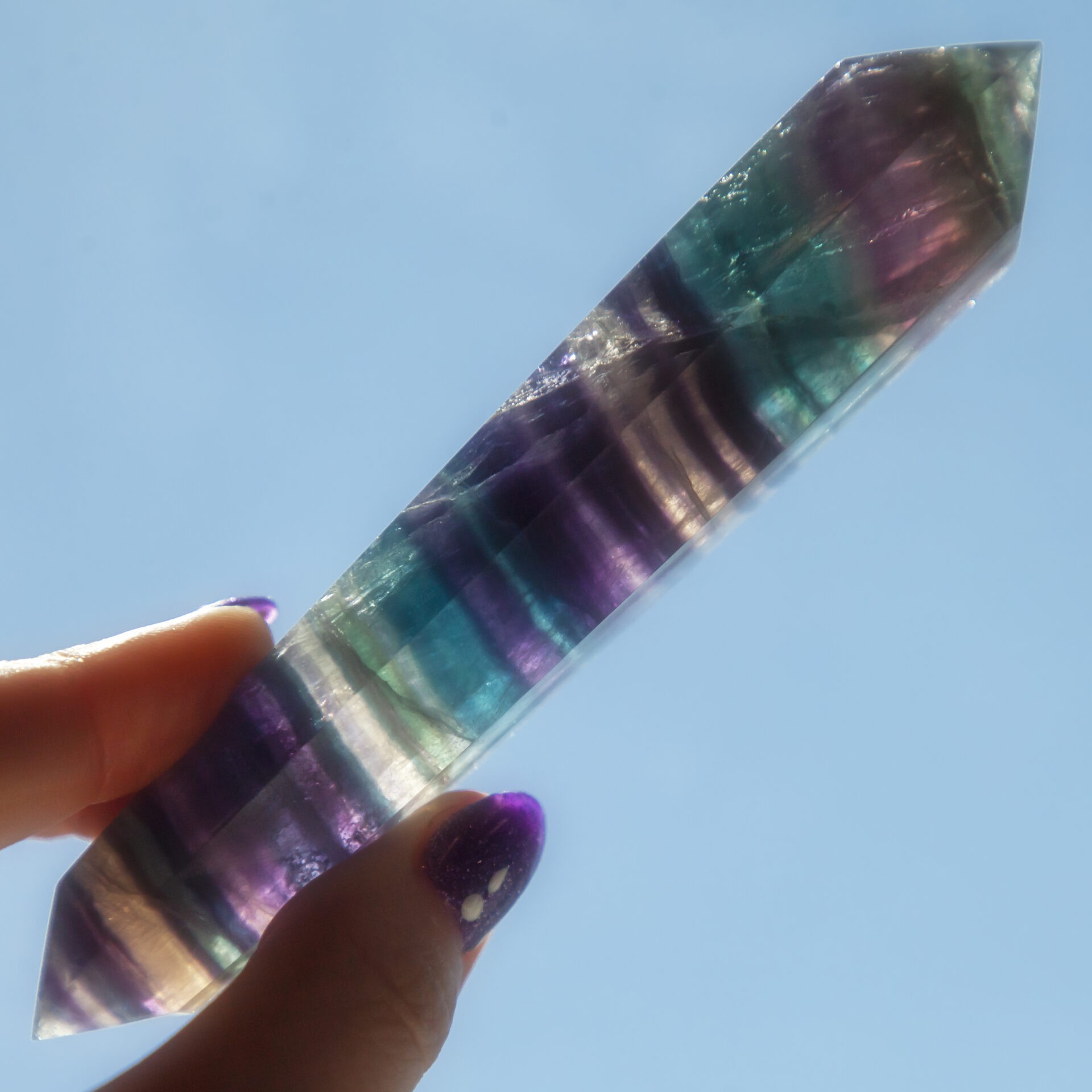 Sage Goddess Natural Phantom Amethyst Root Crystal for spiritual