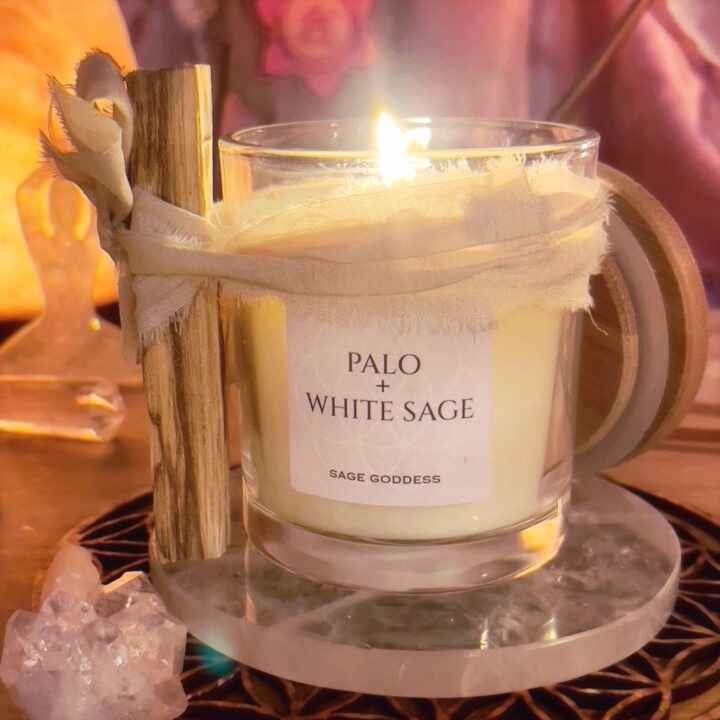 Limited Edition Palo Santo Plus White Sage Intention Candle