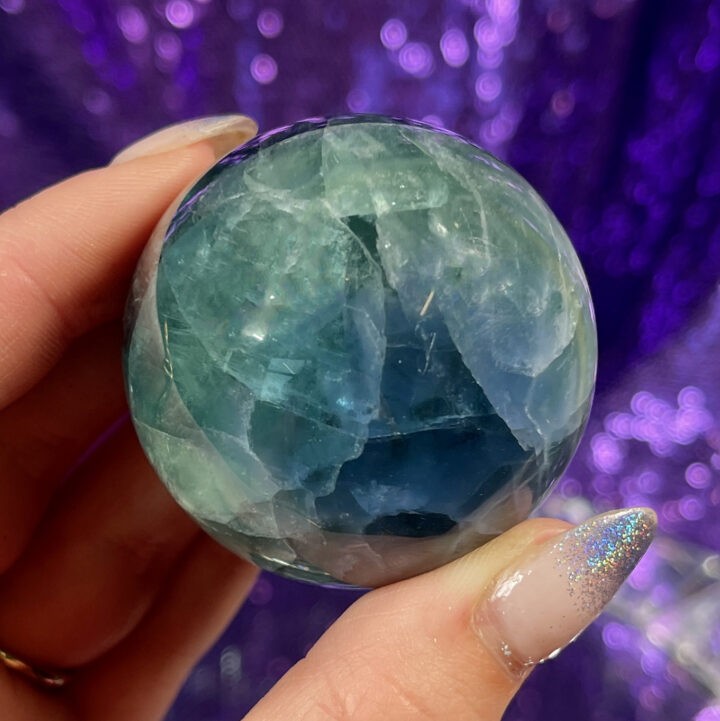 Blue Fluorite Sphere