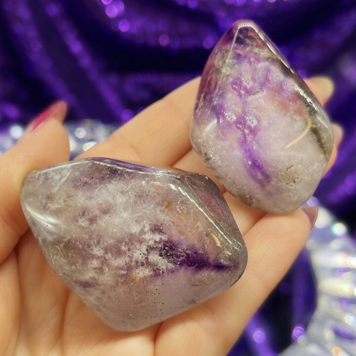 Tumbled Brandberg Amethyst