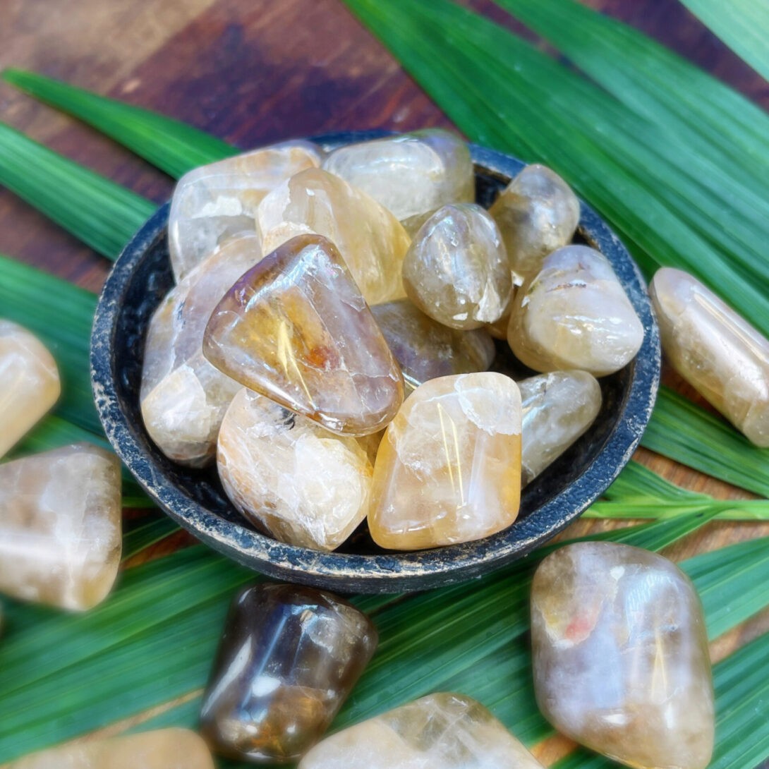 Sage Goddess Tumbled Indian Citrine for manifestation and abundance