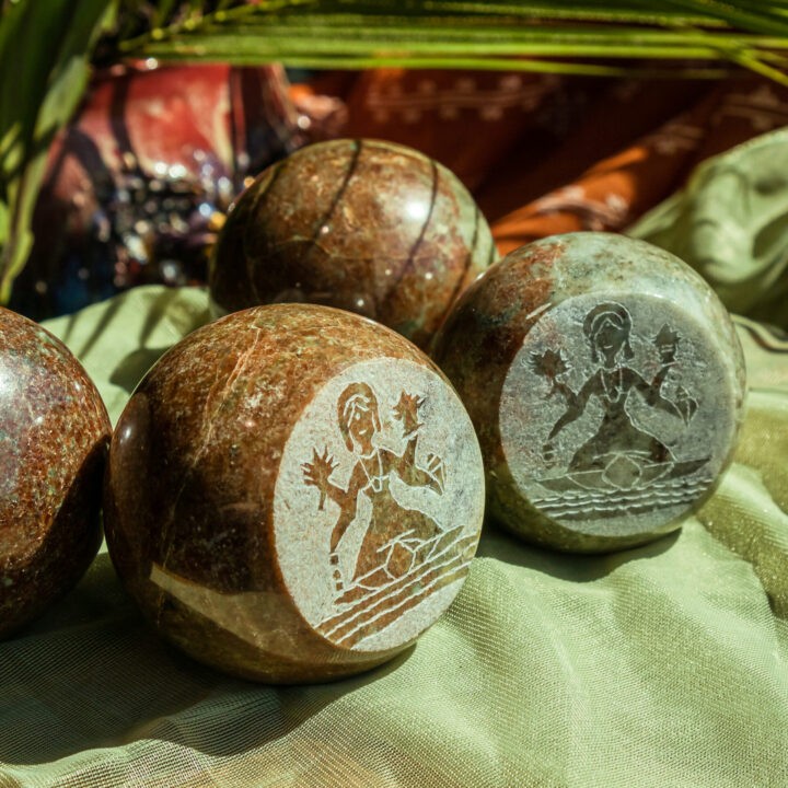 Lakshmi Hessonite Garnet Sphere