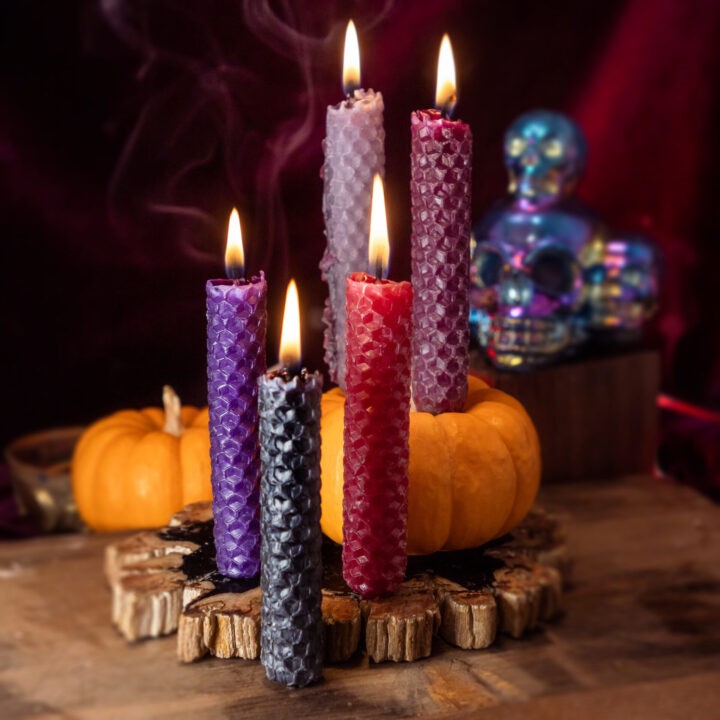 Samhain Beeswax Intention Candle Set