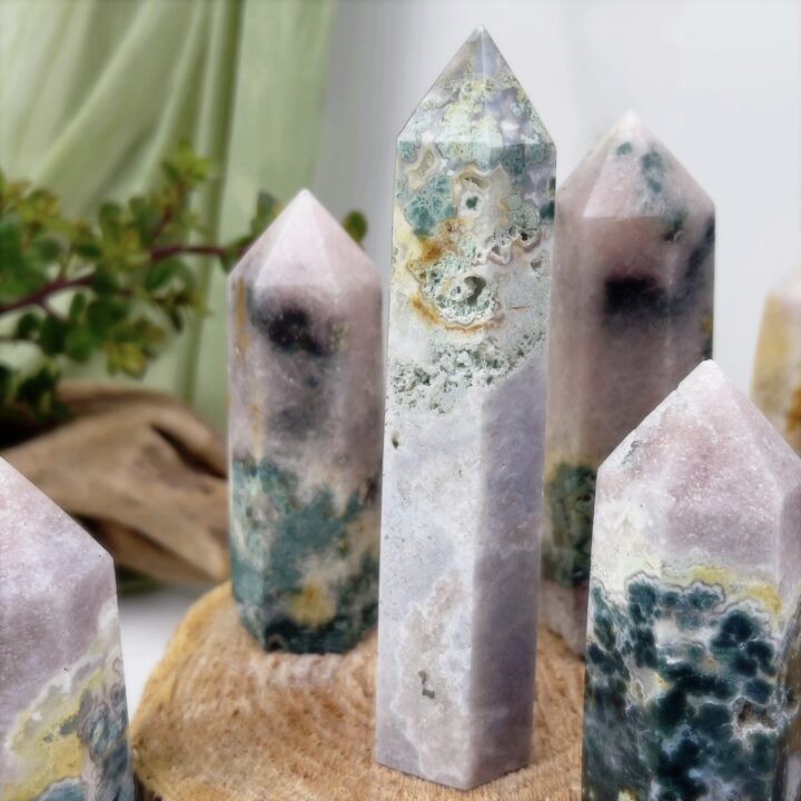 Grounded Love Pink Amethyst and Moss Agate Generator