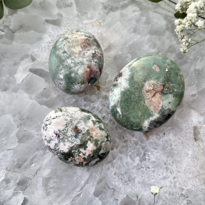 Ultimate Heart Healing Green Stilbite Palm Stone