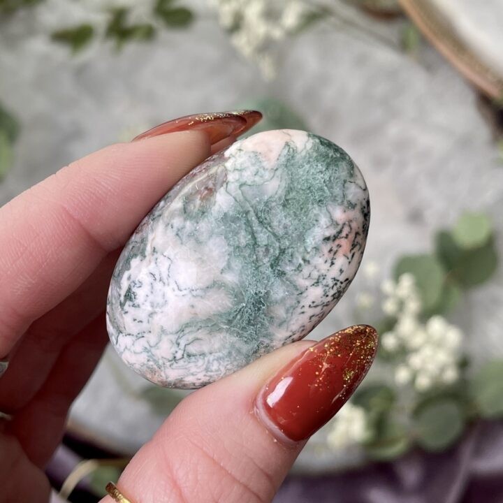 Ultimate Heart Healing Green Stilbite Palm Stone