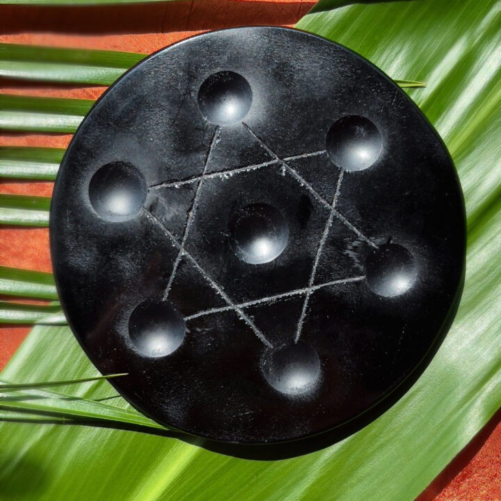 Black Agate Star Sphere Holder