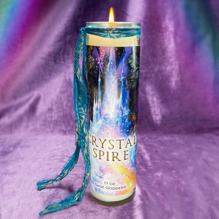 Crystal Spire Intention Candle