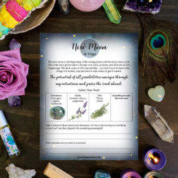 Free Downloadable Virgo New Moon Worksheet