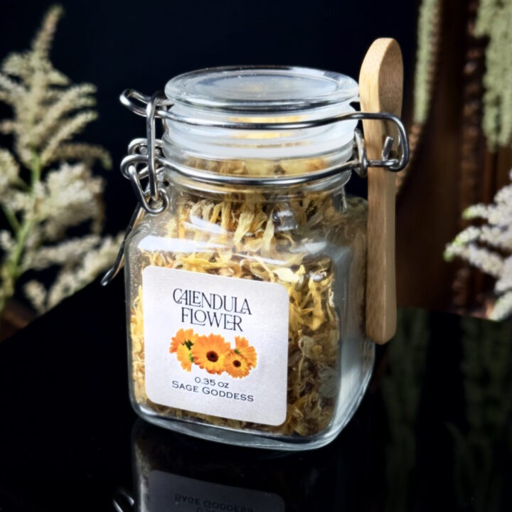 Calendula Flower Herb Jar for Healing