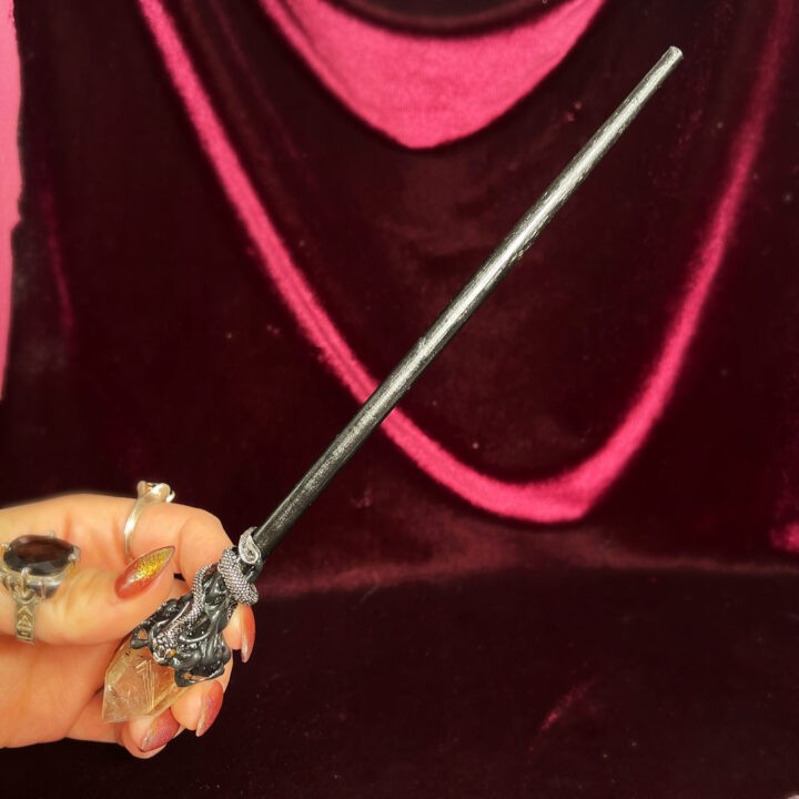 Misfit Minerals: Snake Rutilated Quartz Wand for Transformation