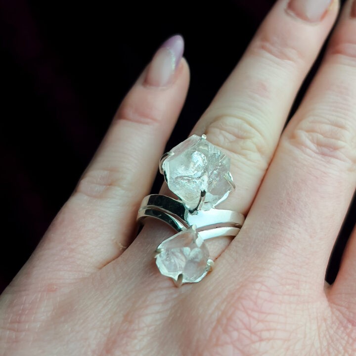 Gemstone Sale: Double Apophyllite Ring