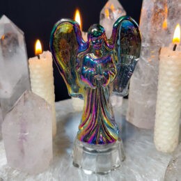Titanium Aura Glass Angel