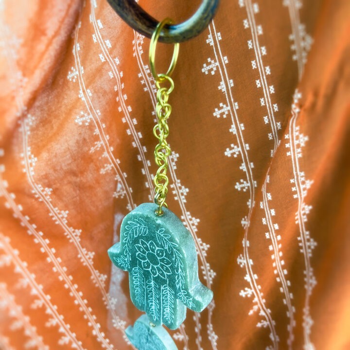 Green Aventurine Hamsa Hanging