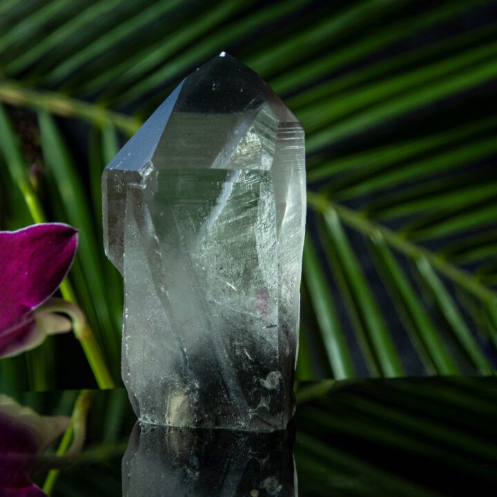 Black Phantom Quartz Natural Sided Generator