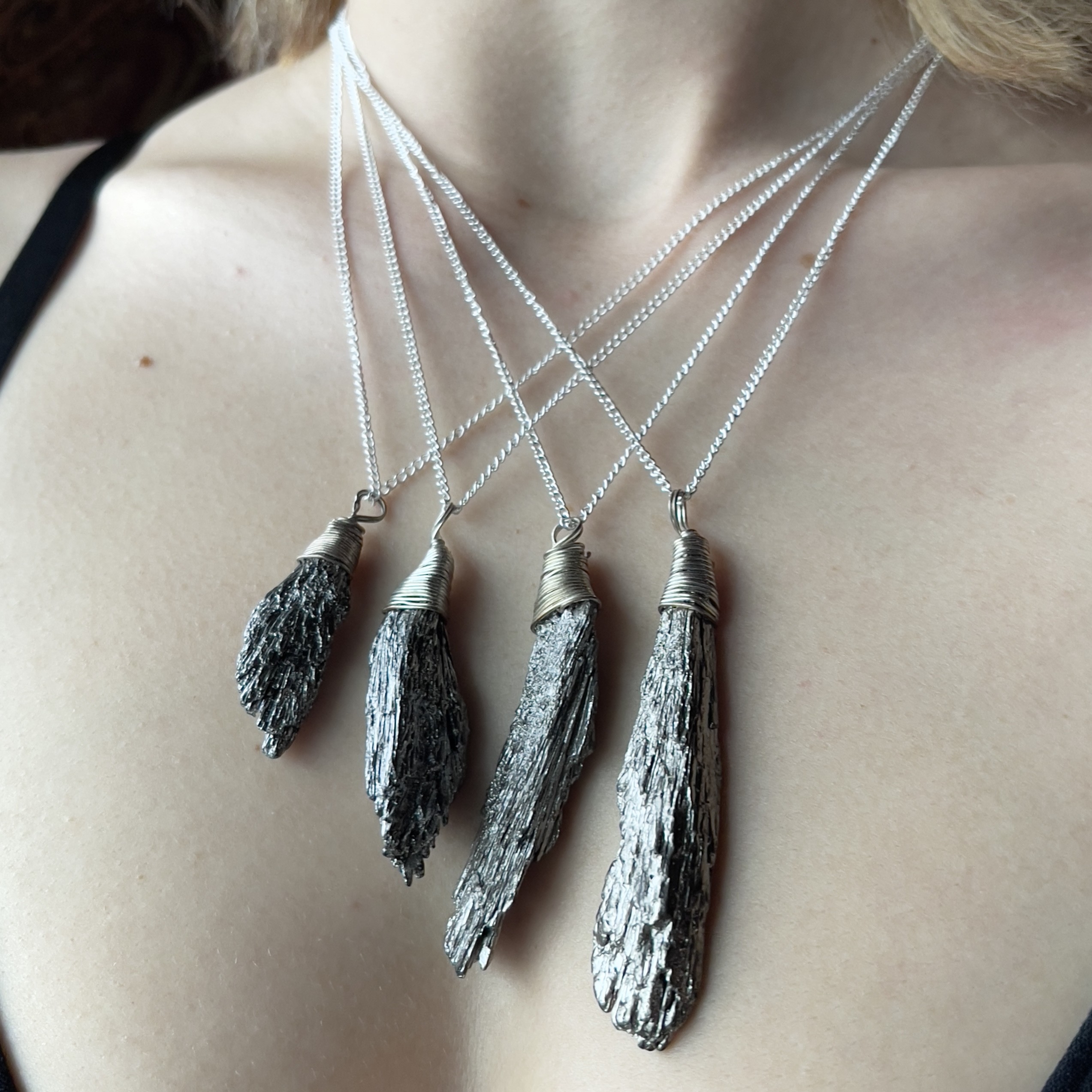 Kyanite necklace store