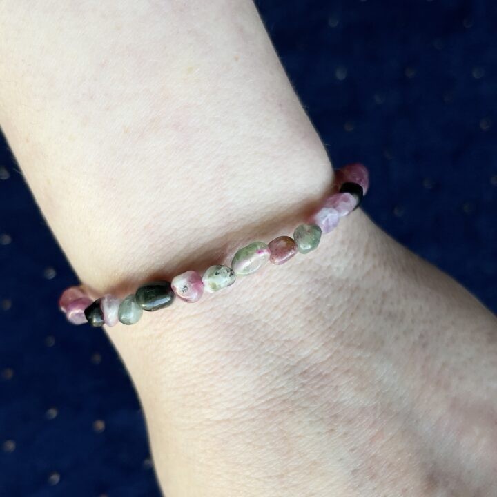 Gemstone Sale: Tumbled Mixed Tourmaline Bracelet