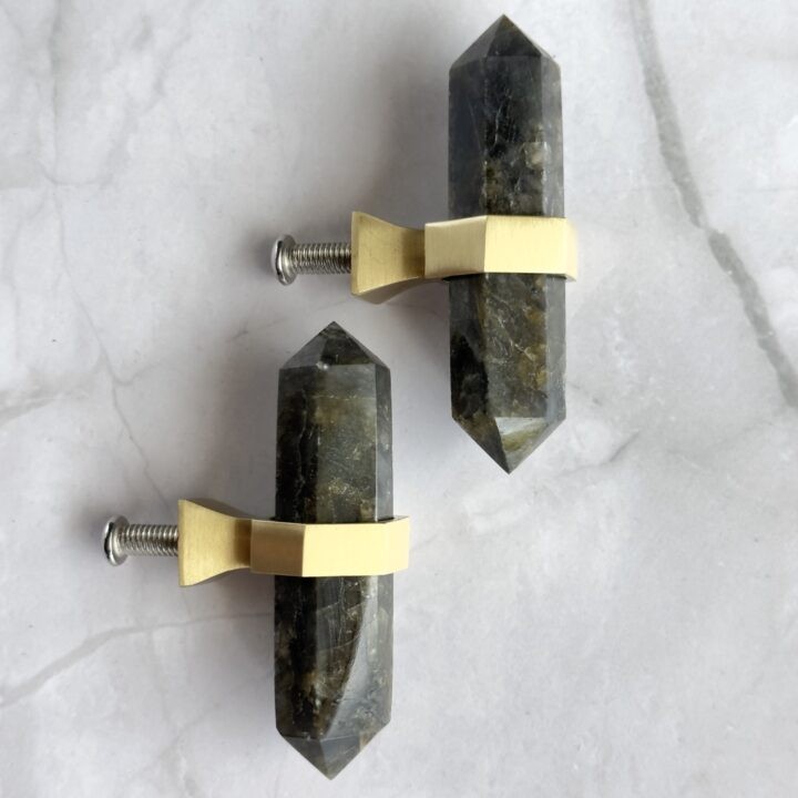 Misfit Minerals: Labradorite Drawer Pull